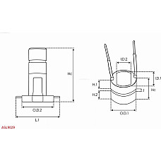 Colector, alternator AS-PL ASL9029