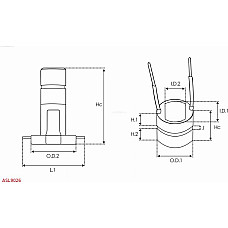 Colector, alternator AS-PL ASL9026