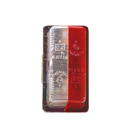 Lampa gabarit abajur Vignal obrysowki alb si rosu pe negru VIGNAL VAL088010