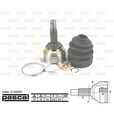 cap planetara MITSUBISHI GALANT IV (E3_A) PASCAL G15005PC