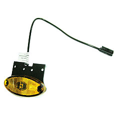 Lampa gabarit ASPOCK obrysowka portocaliu Flatpoint II 24V cu cablu L = 500mm cu maner ASPOCK A31-2364-087