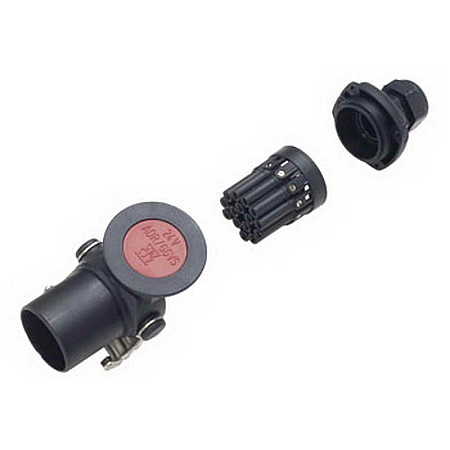 Stecher Mufa de metalica rasucit numar pini: 15 24V JAEGER 241010EJ
