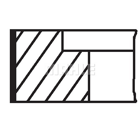 Set segmenti piston VW TRANSPORTER IV Autobus 70XB 70XC 7DB 7DW Producator MAHLE ORIGINAL 030 48 N1