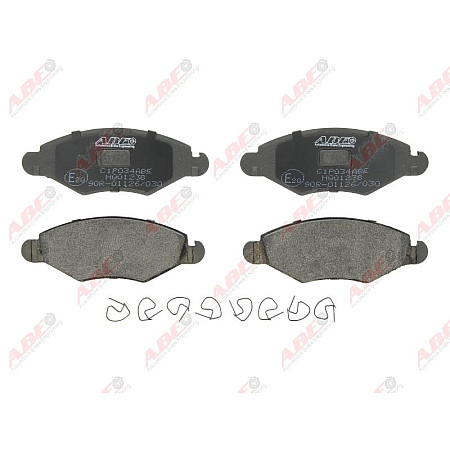 set placute frana disc PEUGEOT 206 sedan Producator ABE C1P034ABE