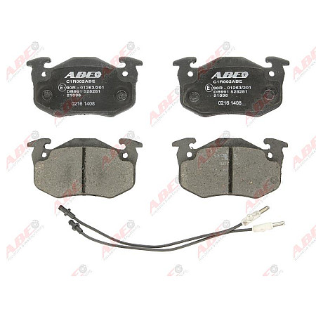 set placute frana disc RENAULT TWINGO I C06 Producator ABE C1R002ABE