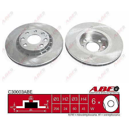 Disc frana DAEWOO LANOS sedan KLAT Producator ABE C30003ABE
