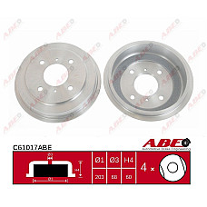 Tambur frana NISSAN PRIMERA Hatchback P10 Producator ABE C61017ABE