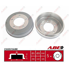 Tambur frana MAZDA 626 III Station Wagon GV Producator ABE C6G023ABE