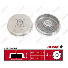 Tambur frana RENAULT CLIO II BB0/1/2 CB0/1/2 Producator ABE C6R006ABE