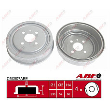 Tambur frana OPEL ASTRA F kombi 51 52 Producator ABE C6X007ABE