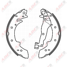 Set saboti frana RENAULT 21 sedan L48 Producator ABE C0B006ABE