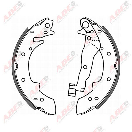 Set saboti frana RENAULT 21 sedan L48 Producator ABE C0B006ABE
