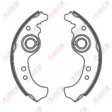 Set saboti frana FIAT SEICENTO 187 Producator ABE C0F001ABE