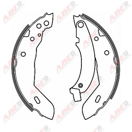 Set saboti frana RENAULT 18 134 Producator ABE C0P002ABE