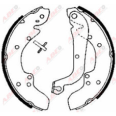 Set saboti frana CITROEN C25 platforma / podwozie 280 290 Producator ABE C0P020ABE