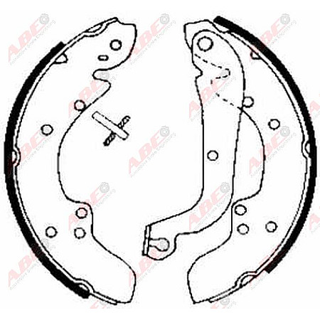 Set saboti frana CITROEN C25 platforma / podwozie 280 290 Producator ABE C0P020ABE