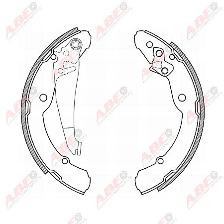 Set saboti frana VW JETTA IV 162 163 Producator ABE C0S003ABE