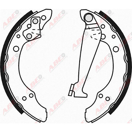 Set saboti frana VW CADDY II pick-up 9U7 Producator ABE C0W009ABE