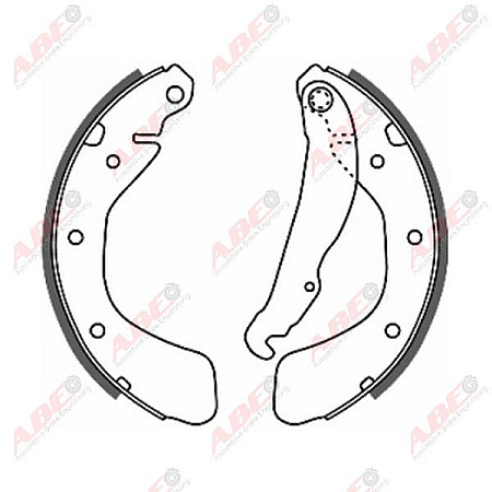 Set saboti frana CHEVROLET EPICA KL1 Producator ABE C0X008ABE