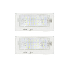 Elemente iluminare Licence plate lamp LED ligght colour: white set 12V with road approval MINI R50 R53 06.01-09.06 M-TECH CLP008