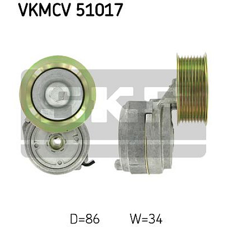 rola intinzator curea transmisie Producator SKF VKMCV 51017