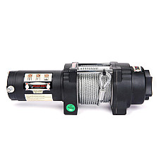 Troliu ATV Winch Winch Highlander QUAD Dragon tragand pe o singura linie: Motor 3500lb / 1588 kg: 1.3 hp de control: control de la distanta prin cablu / Reducere fara fir: 136:1 frana: dyn mecanice coarda dinami DRAGON WINCH DWH3500HD