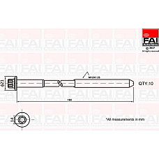 Set surub, chiulasa TOYOTA VERSO (_R2_), Dubita, 04.2009 - 08.2018 FAI AutoParts B2111