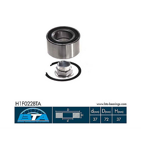 Set rulment roata FIAT PANDA 169 Producator BTA H1F022BTA