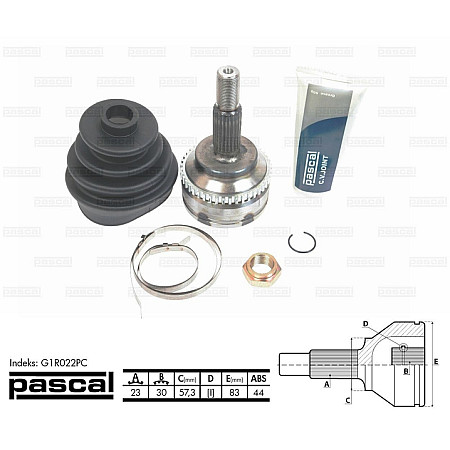 Set articulatie planetara RENAULT MEGANE I Coach DA0/1 Producator PASCAL G1R022PC