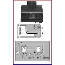 releu bujii incandescente FIAT BRAVA 182 Producator HUCO 132082