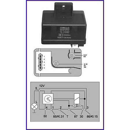 releu bujii incandescente FIAT TEMPRA S.W. 159 Producator HUCO 132082
