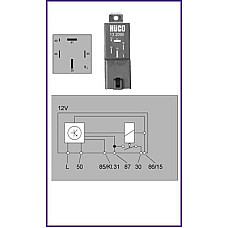 releu bujii incandescente FORD ESCORT CLASSIC AAL ABL Producator HUCO 132090