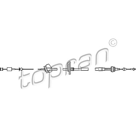 Cablu acceleratie VW PASSAT 3B2 Producator TOPRAN 112 160
