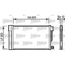 Radiator clima aer conditionat CITROEN NEMO kombi Producator VALEO 818193