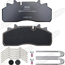 Set placute frana.frana disc Set placute frana WABCO numar WVA. 29159 DAF CF LF LF 55 BE123C-PX-7239 01.01- DAF CF (M4GN3), 05.2013 - Beral BCV29159TK