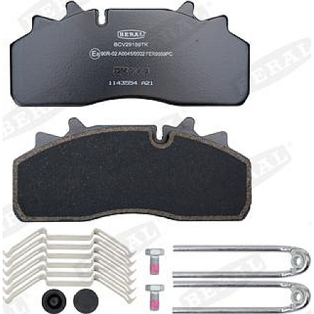 Set placute frana.frana disc Set placute frana WABCO numar WVA. 29159 DAF CF LF LF 55 BE123C-PX-7239 01.01- DAF CF (M4GN3), 05.2013 - Beral BCV29159TK