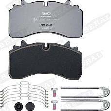 Set placute frana.frana disc Set placute frana Spate Wabco PAN22-1 numar WVA. 29162 29290 Beral BCV29162TK