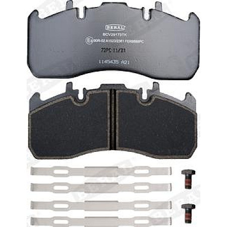 Set placute frana.frana disc Set placute frana Fata-Spate MERITOR numar WVA. 29173 29203 29272 RVI D MIDLUM VOLVO VOLVO FL II (FL), 05.2006 - Beral BCV29173TK