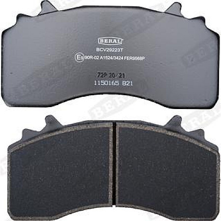 Set placute frana.frana disc Brake pads set Wabco MAXX22 no fitting kit MAN LIONS COACH TGA TGS I TGS II TGX I TGX II D15 MAN TGS (56S / TGS), 10.2005 - Beral BCV29223T