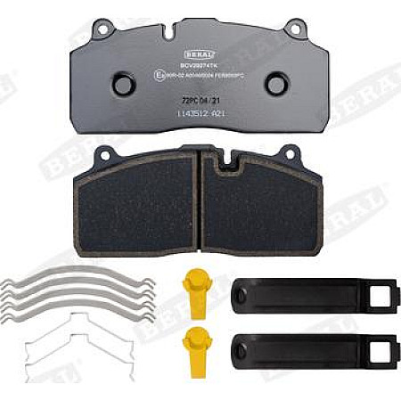 Set placute frana.frana disc Set placute frana HALDEX DAF CF 65, Cadru de sprijin, 01.2001 - 05.2013 Beral BCV29274TK