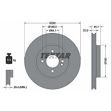 Disc frana Producator TEXTAR 92157905
