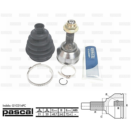 Set articulatie planetara CITROEN C2 JM Producator PASCAL G1C014PC