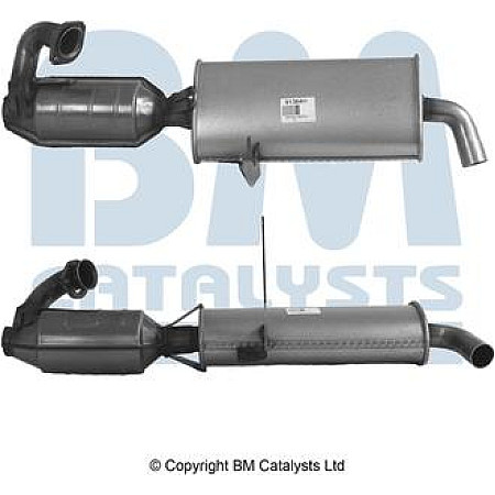 Catalizator EURO 4 SMART CABRIO CITY-COUPE FORTWO 0.6-0.7 07.98-01.07 SMART CABRIO (450), Sabrioleta, 03.2000 - 01.2004 BM Catalysts BM91364H