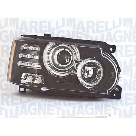 Far Lampa frontala Stanga D3S H7 LED electric cu motor Bi Ksenon culoare insert gri potriveste LAND ROVER RANGE III 0302 0413 MAGNETI MARELLI 712472701129