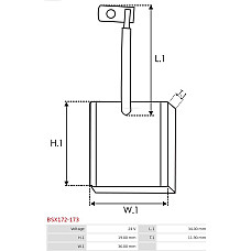 Perie, electromotor AS-PL BSX172-173