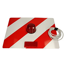 Semn de avertizare Oversize distinctive board 1pcs left side rear with a red lamp 30cm x 40cm CARGOPARTS CARGO-T012