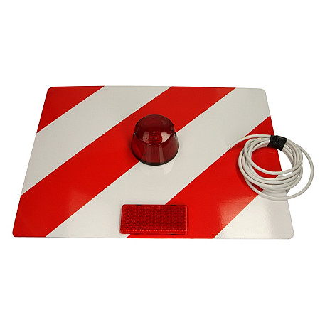 Semn de avertizare Oversize distinctive board 1pcs left side rear with a red lamp 30cm x 40cm CARGOPARTS CARGO-T012