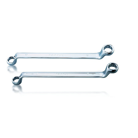 Cheie inelar cu doua capete decalaj 75  dimensiune metrica: 12 13 mm marime descriptiv: 12x13 lungime: 218mm TOPTUL AAEI1213
