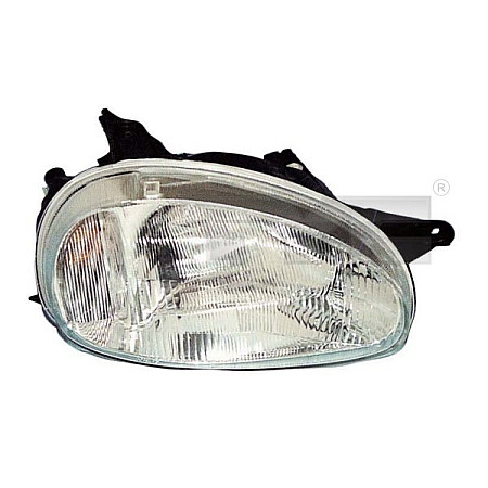 Far Lampa frontala Dreapta H4 mecanic culoare insert: argintiu OPEL COMBO/MINIVAN CORSA B CORSA B/HATCHBACK TYC TYC 20-3203-85-2