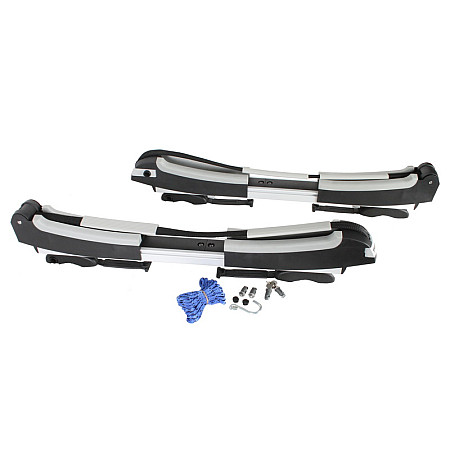Detinator de echipamente pentru sporturi nautice Water sports equipment holder Sup Taxi payload: Surfing board or kayak fits beams: SquareBar WingBar colour neagra/silver one Key System compatible - board width 700-800mm THULE THU 810